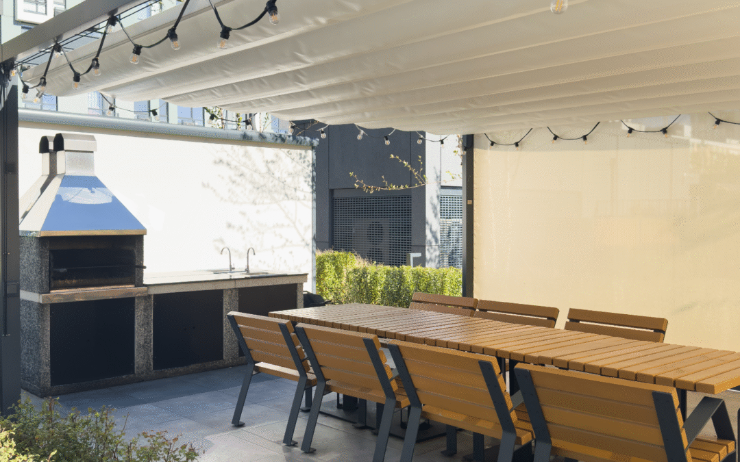 Pergola Vélum Clima 120 : La solution idéale pour un extérieur ombragé et élégant