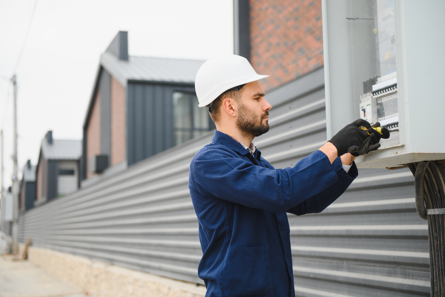 Store double pente : coffre et motorisation pour durer