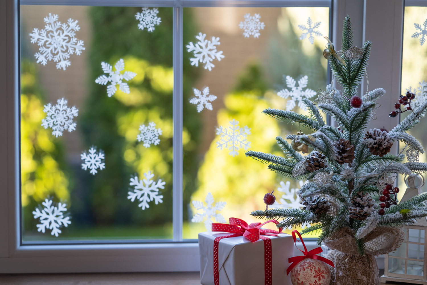 Décoration vitres noël sans les abîmer