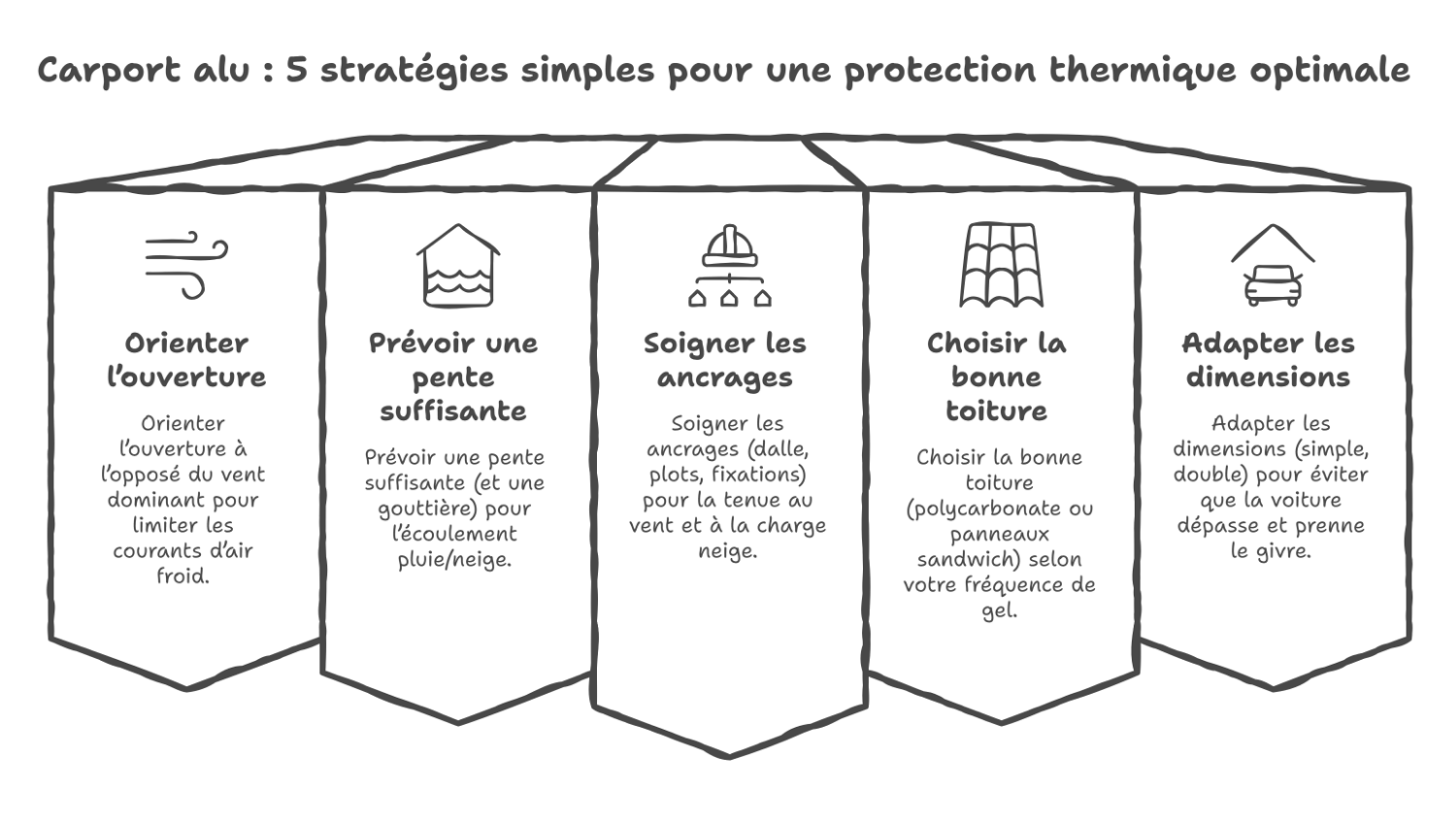 Carport isolant en zone hivernale : points clés d'installation